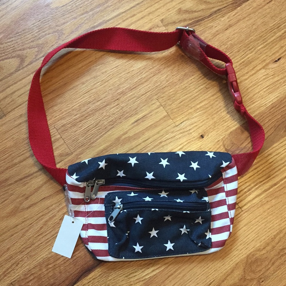 American flag fanny pack